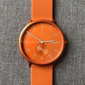 SKAGEN Aaren Kulor Orange Silicone Watch